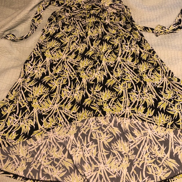 Michael Kors Bamboo Lime Green Black Dress Plus Size 18 18W - Picture 11 of 13